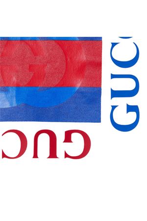 T-shirt bambino in cotone con stampa GUCCI KIDS | 575114XJHO89214